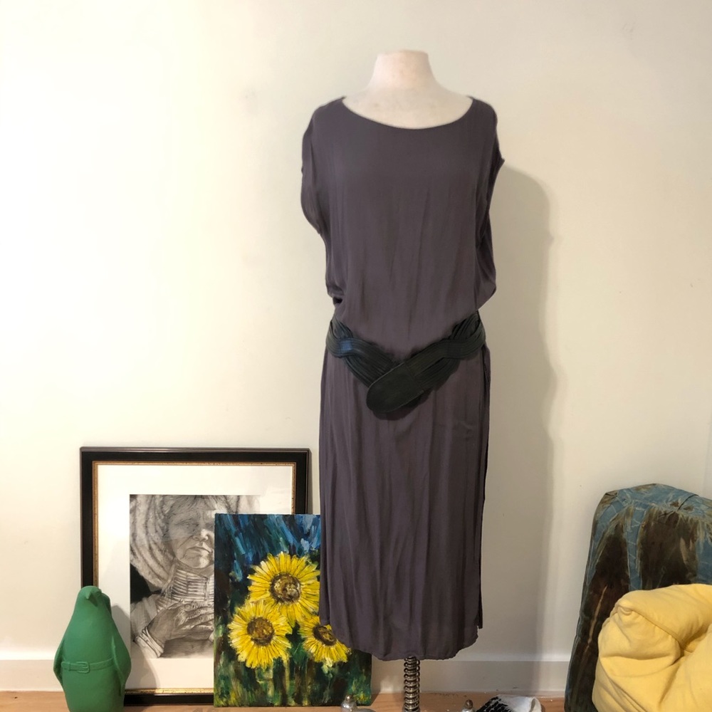 Cloth & Stone Grey single slit Caftan